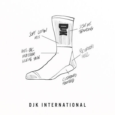 DJK Ninja Logo Cushioned Sports Socks